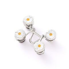 10pcs Waist Retracting Jeans Buckle Metal Button