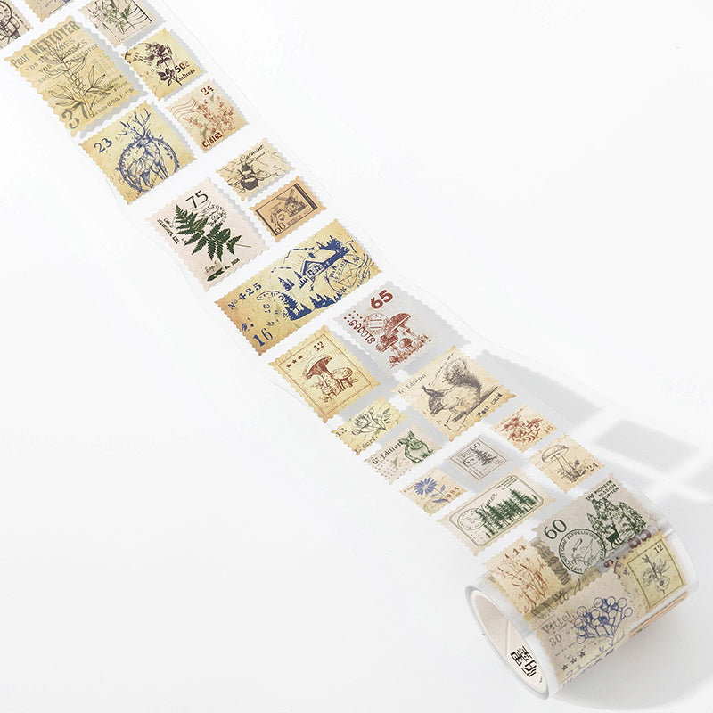 Retro Stamp Postage Stickers for Frames Journaling Scrapbook Supplies