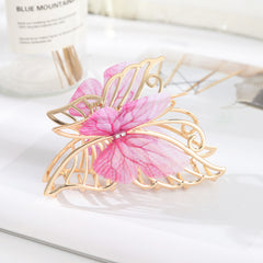Alloy Butterfly Hair Claw Woman Hair Accessories Shark Claw