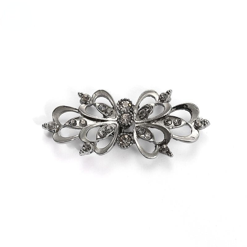 Crystal Cardigan Clips Rhinestone Buttons Alloy Buckle Collar