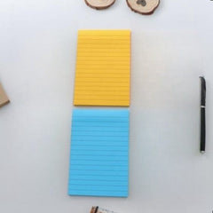 Fluorescent Mini Note Sticker 40 Pages Horizontal Line Book