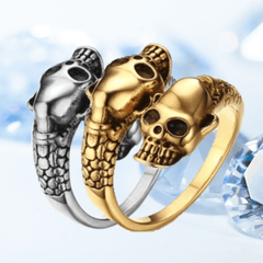 Men's Skull Ring Adjustable Punk Hip Hop Ring