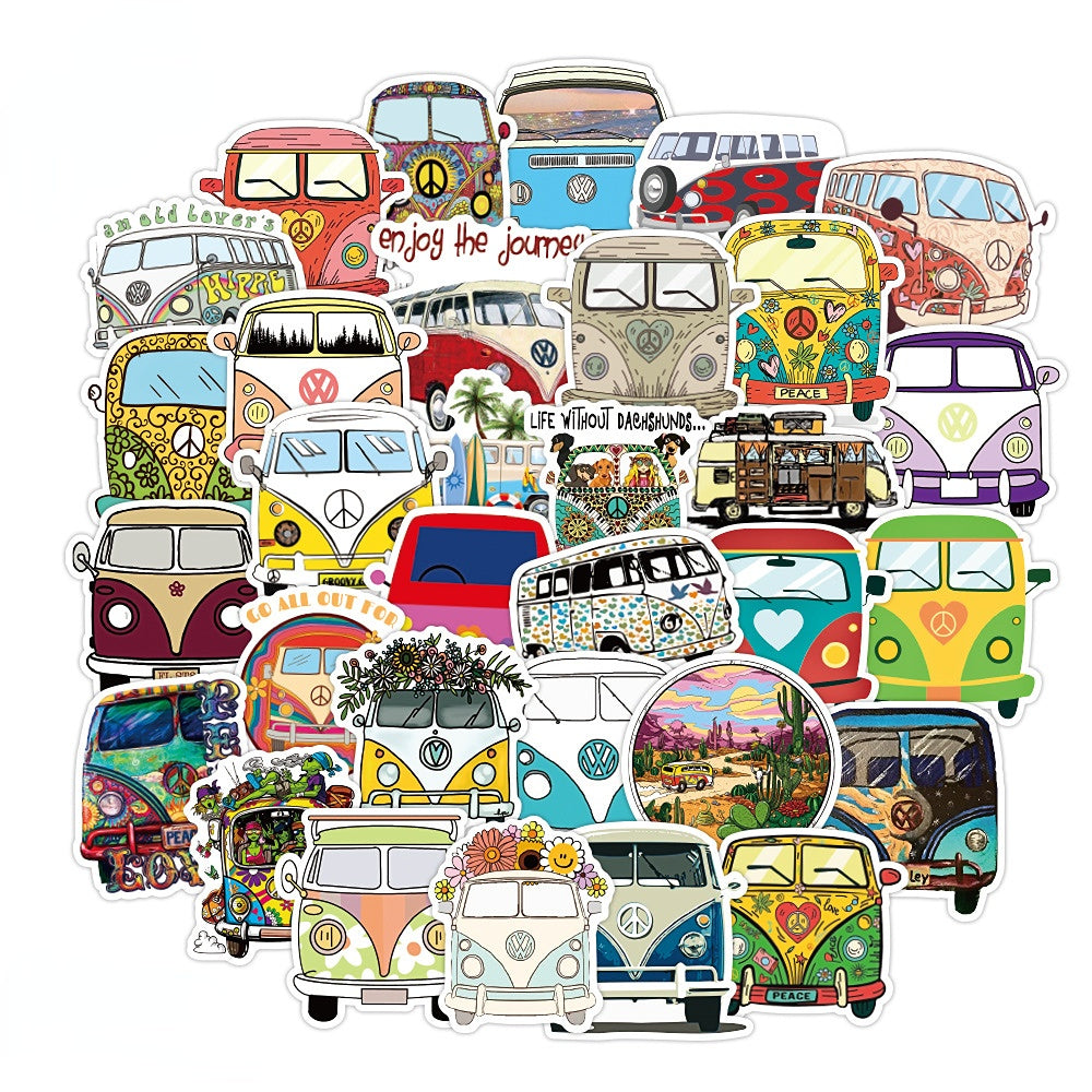 50PCS Waterproof Graffiti Stickers for Bikes Cars Laptops