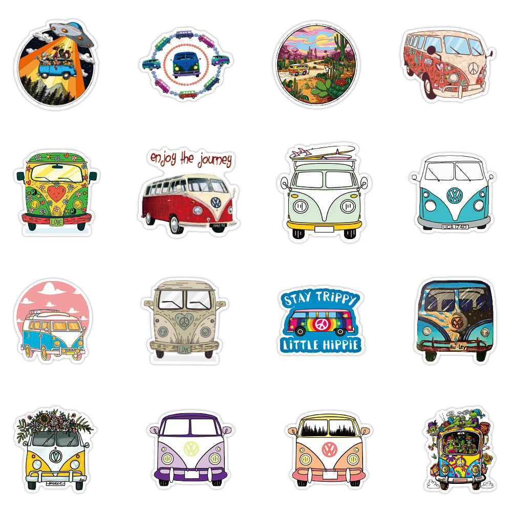 50PCS Waterproof Graffiti Stickers for Bikes Cars Laptops
