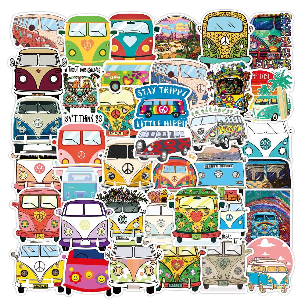 50PCS Waterproof Graffiti Stickers for Bikes Cars Laptops