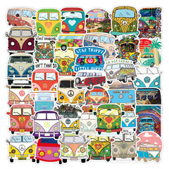 50PCS Waterproof Graffiti Stickers for Bikes Cars Laptops