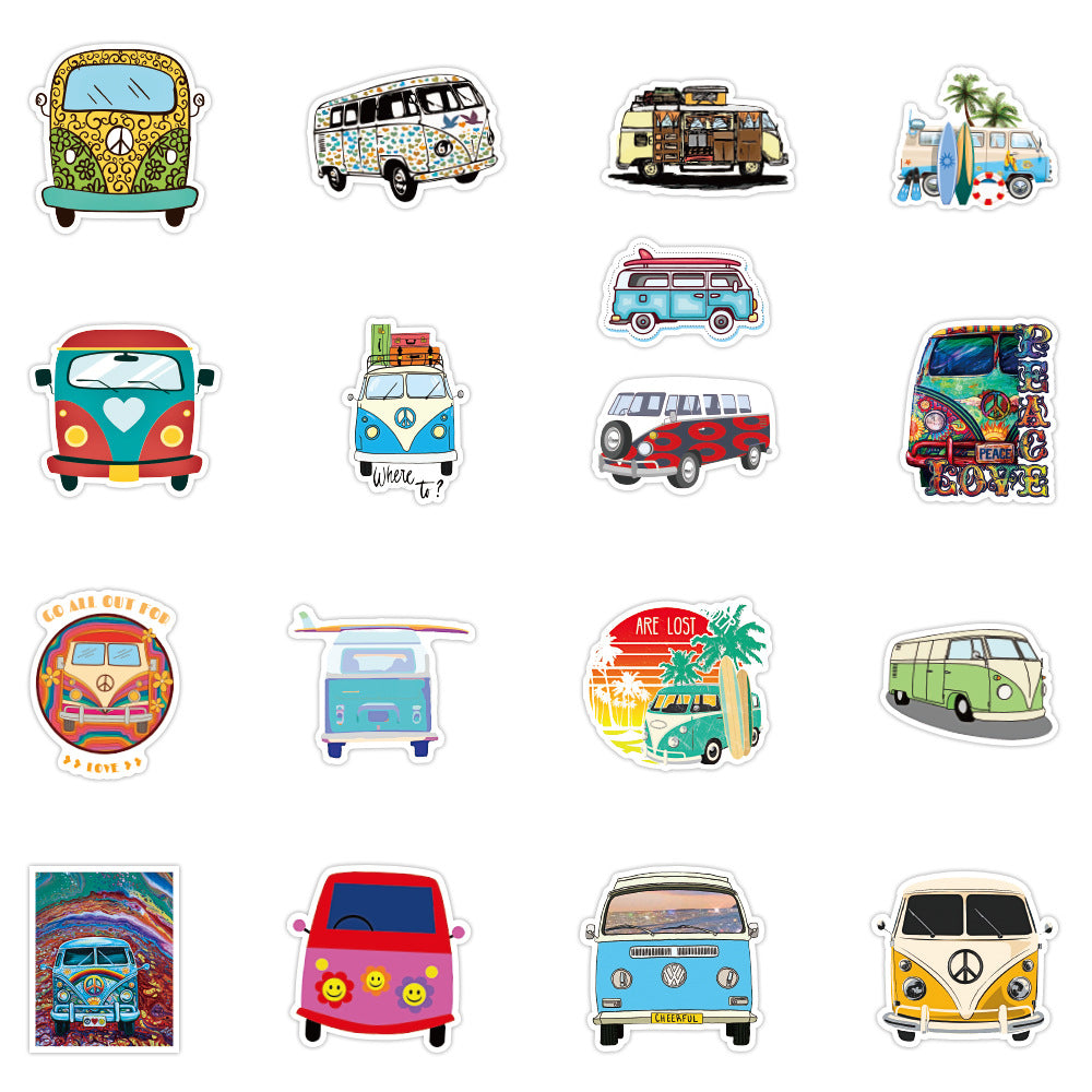 50PCS Waterproof Graffiti Stickers for Bikes Cars Laptops
