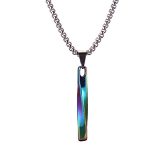 Geometric Spiral Necklace Personalized Pendant