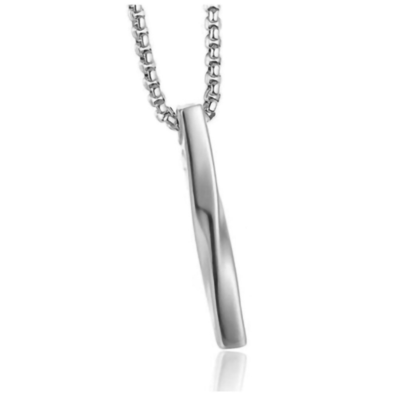 Geometric Spiral Necklace Personalized Pendant