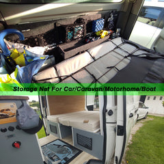 Large Elastic Net Organizer for Maximum Vehicle Storage Space