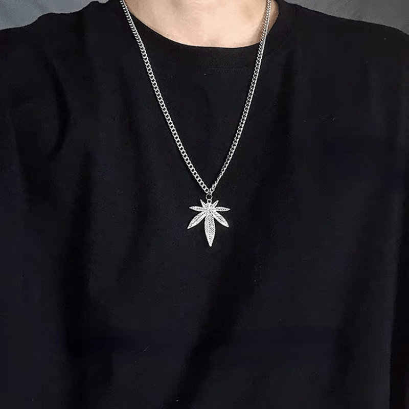 Leaf Hiphop Street Style Necklace Hip hop For Men And Women