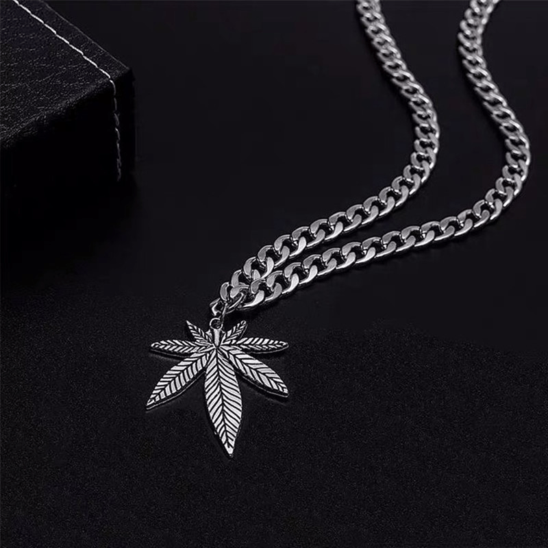 Leaf Hiphop Street Style Necklace Hip hop For Men And Women