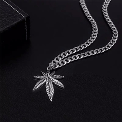 Leaf Hiphop Street Style Necklace Hip hop For Men And Women