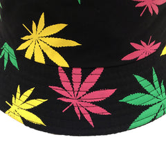 Colorful Maple Leaf Bucket Hat Men's Hip Hop Basin Hat