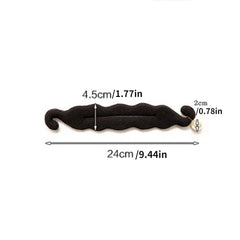 Faux Pearl Hair Bun Maker Styling Tool Solid Sponge Hair Accessory