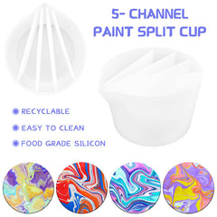 Silicone Epoxy Mix Pouring Cup For Paint Pouring DIY Mold