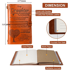Vintage Leather Sketch Book Journal Notebook - 136 Sheets