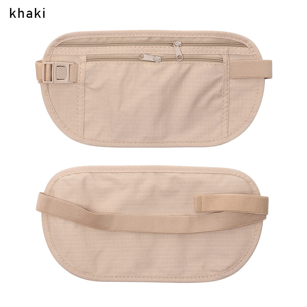 Cloth Waist Bag Travel Pouch Hidden Wallet Passport Money Waist Belt Bag