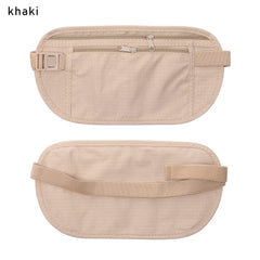 Cloth Waist Bag Travel Pouch Hidden Wallet Passport Money Waist Belt Bag