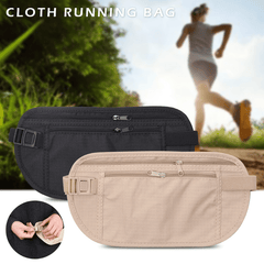 Cloth Waist Bag Travel Pouch Hidden Wallet Passport Money Waist Belt Bag