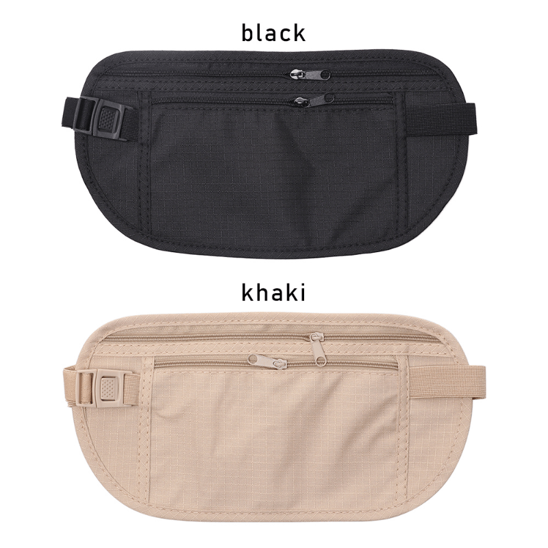 Cloth Waist Bag Travel Pouch Hidden Wallet Passport Money Waist Belt Bag