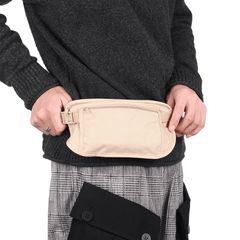 Cloth Waist Bag Travel Pouch Hidden Wallet Passport Money Waist Belt Bag