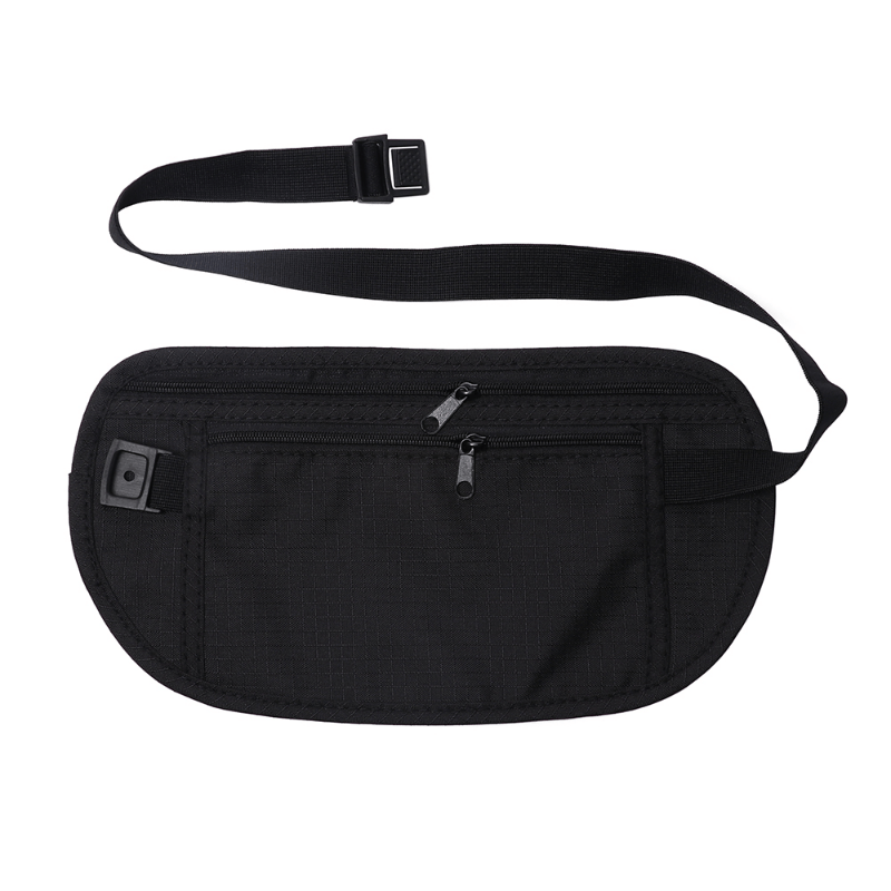 Cloth Waist Bag Travel Pouch Hidden Wallet Passport Money Waist Belt Bag
