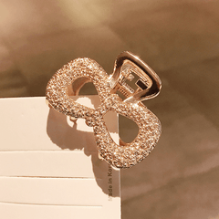 Rhinestone Hair Claw Hollow Hair Grip Alloy Headwear