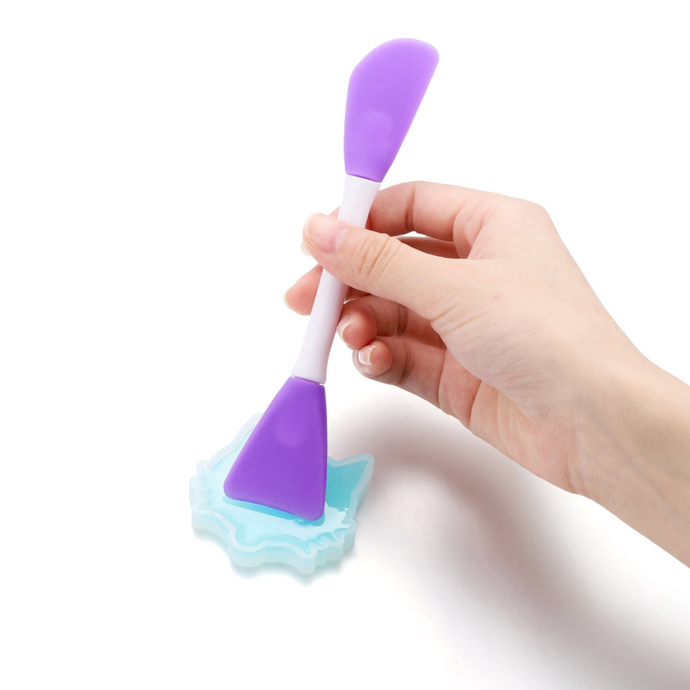 2PCS Soft Silicone Brushes for DIY Resin Molding Glue Mixing