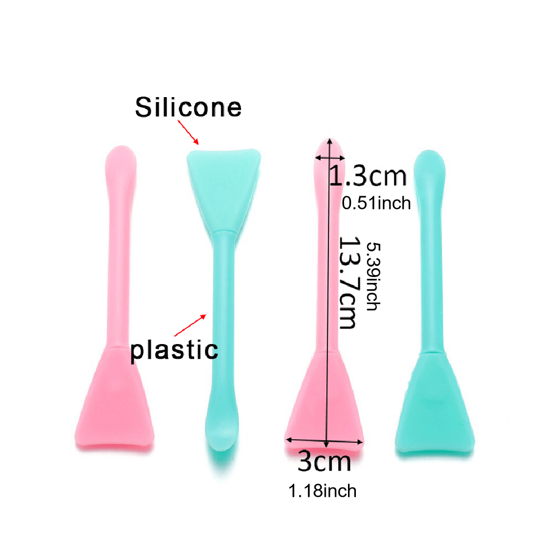 2PCS Soft Silicone Brushes for DIY Resin Molding Glue Mixing