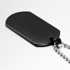 Stainless Steel Dog Tag Military Tag Necklace