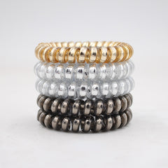 5pcs Non Slip Hair Coil Wire Hair Tie Minimalist Hair Band