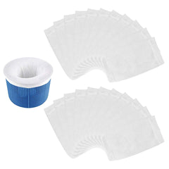 20pcs Pool Skimmer Socks Net Reusable Filter Screen Liner