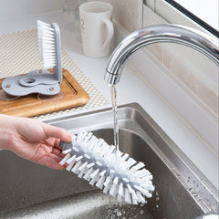 Glass Cup Cleaning Brush with Suction Cup - Kitchen Water Cup Brush