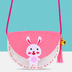 Children's DIY Felt Craft Kit Easter Rabbit Unicorn Toy Bag