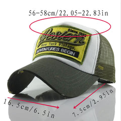 Western Embroidery Patch Baseball Cap Hip Hop Trucker Hat