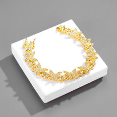 Men's Butterfly Chain Necklace with Artificial Diamond