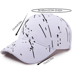 Splash Ink Outdoor Sports Hat Baseball Cap Sun Hats Breathable Adjustable