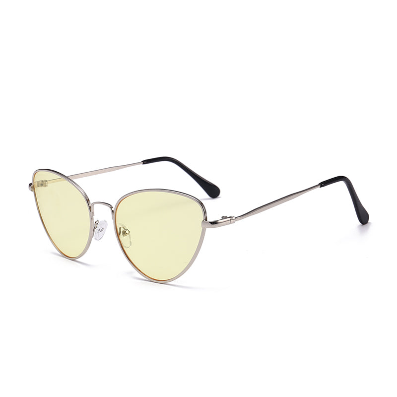 Y2K Cat Eye Metal Sunglasses Retro Anti Glare UV400
