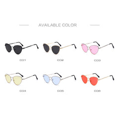 Y2K Cat Eye Metal Sunglasses Retro Anti Glare UV400