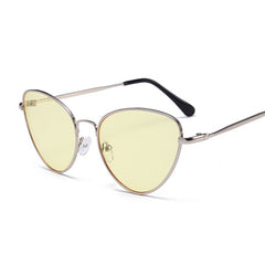 Y2K Cat Eye Metal Sunglasses Retro Anti Glare UV400