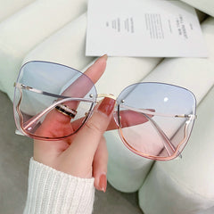 Rimless Sunglasses Gradient Glasses UV400