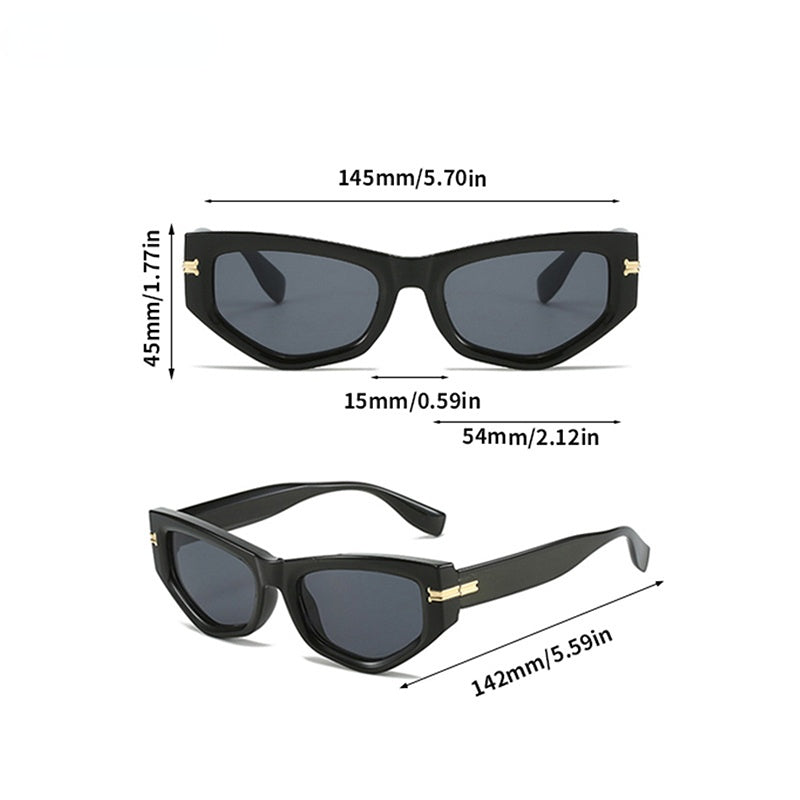 Cat Eye Sunglasses Punk Gradient Glasses UV400
