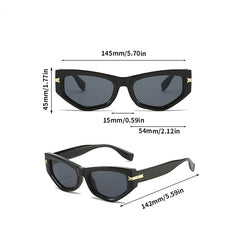 Cat Eye Sunglasses Punk Gradient Glasses UV400