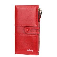 Solid Clutch Purse Women's Long Wallet