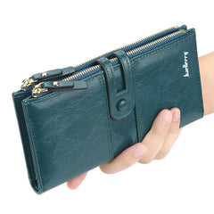 Solid Clutch Purse Women's Long Wallet