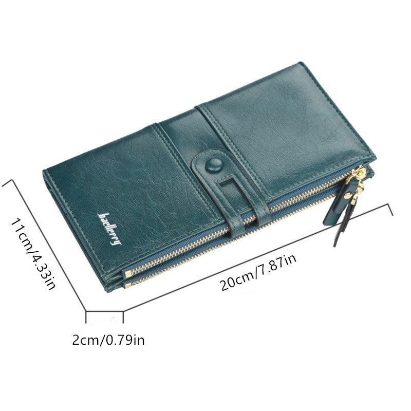 Solid Clutch Purse Women's Long Wallet