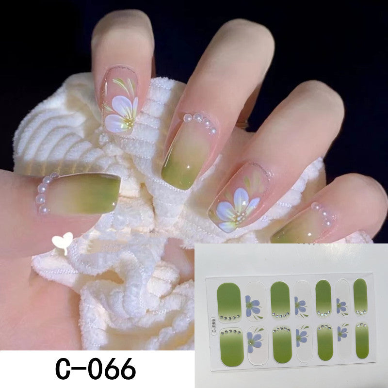 Self Adhesive Nail Polish Stickers Full Wrap Manicure Decal Strips for Women
