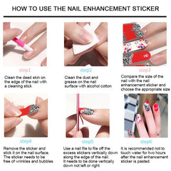 Self Adhesive Nail Polish Stickers Full Wrap Manicure Decal Strips for Women