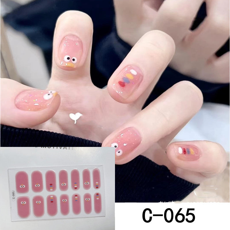Self Adhesive Nail Polish Stickers Full Wrap Manicure Decal Strips for Women